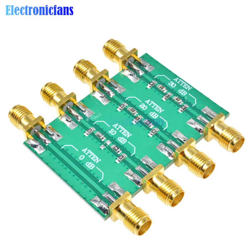 23dBm 200mW DC 4 0 GHz RF Фиксированный аттенюатор SMA двойная гнездовая головка 0dB 10dB 20dB