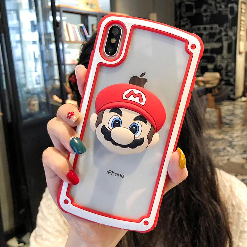 Серый Для iphone XS Max X XR Sailor moon sakura melody полное покрытие Броня чехол для iphone 11 pro 8 plus 7 6S противоударный чехол+ подставка - Цвет: Серый