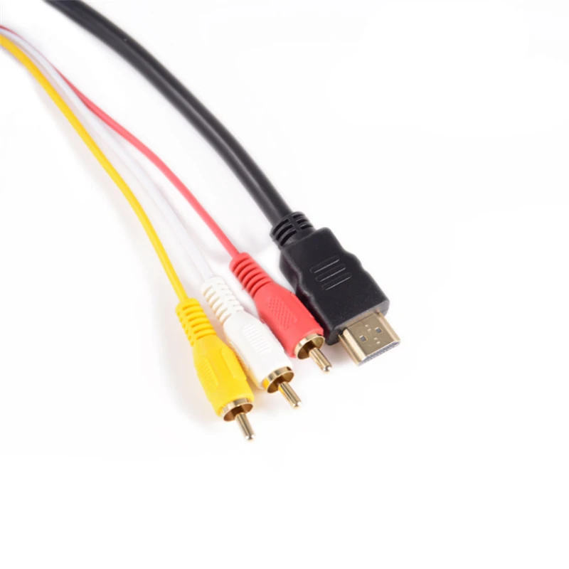 Преобразователь 1 5 м HDMI-совместимый к RCA кабелю папа 3 AV композитный м/м