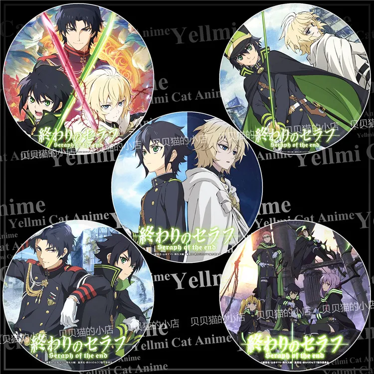 1 шт. 58 мм rouns bdges аниме owari no seraph Yuichiro Hyakuya классная брошь Broszka Broche подарок декор на