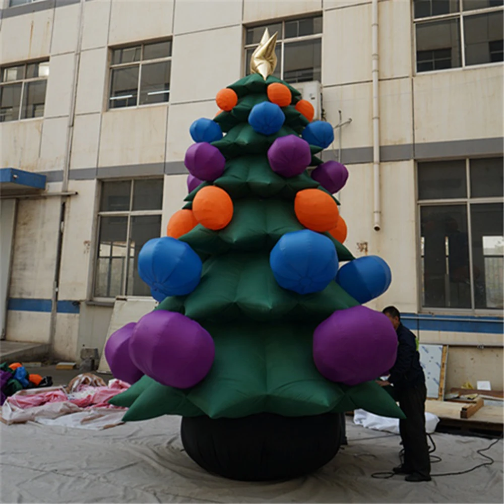 

custom LED lighting Inflatable Christmas Tree new design 20/26ft advertising blow up Christmas Tree balloon for advertising