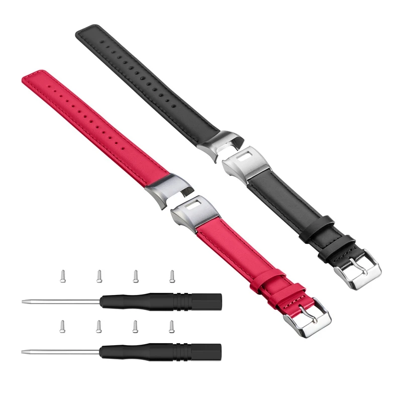 

Watch Band for Garmin VIVOsmart HR Luxury Leather Replacement Sport Wrist Strap Smart Watch Bracelet Wearable