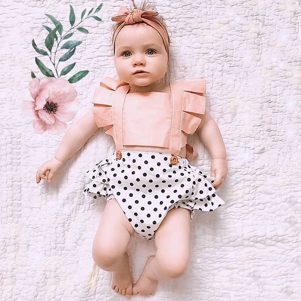 Ropa para beb&eacute; reci&eacute;n nacido, Pelele de empalme de encaje, mono sin espalda, traje de sol, ropa para beb&eacute;-1