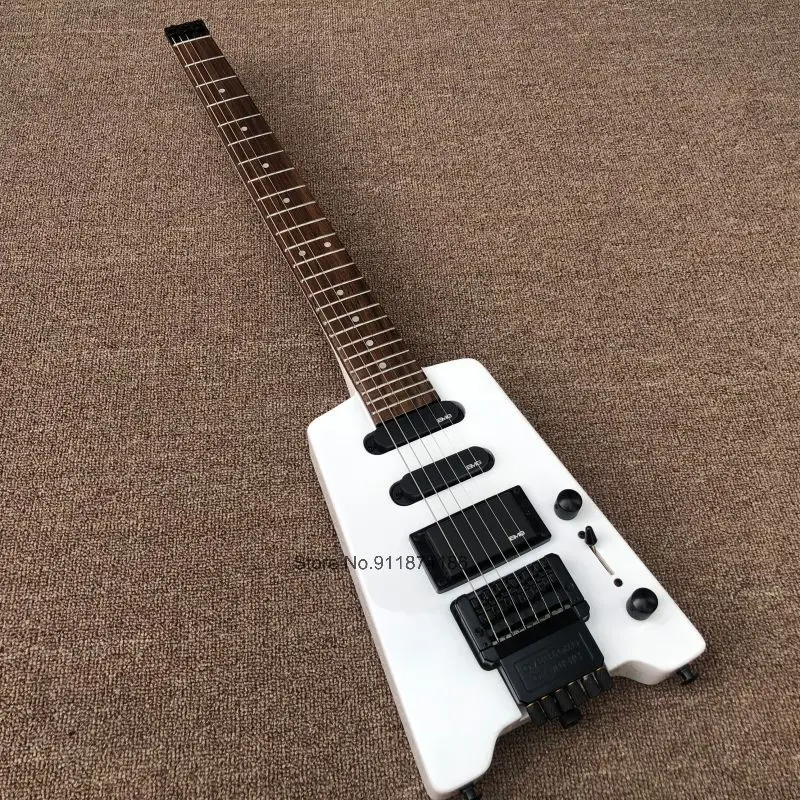 

Электрическая гитара без головы, грифельная доска из палисандра, черная фурнитура, реальное фото, доступны разные цвета, оптовая продажа