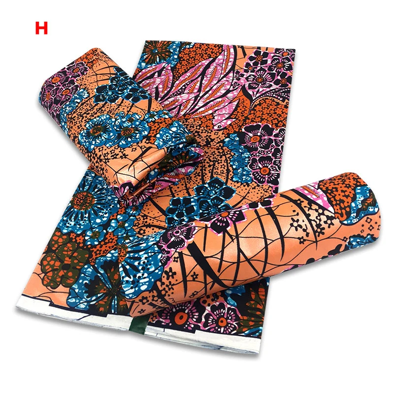 

2021 New Top Quality African Gold Prints Wax Fabric Nigerian Ankara Real Wax Fabric 100% Cotton Ghana Material Wedding Party Sew