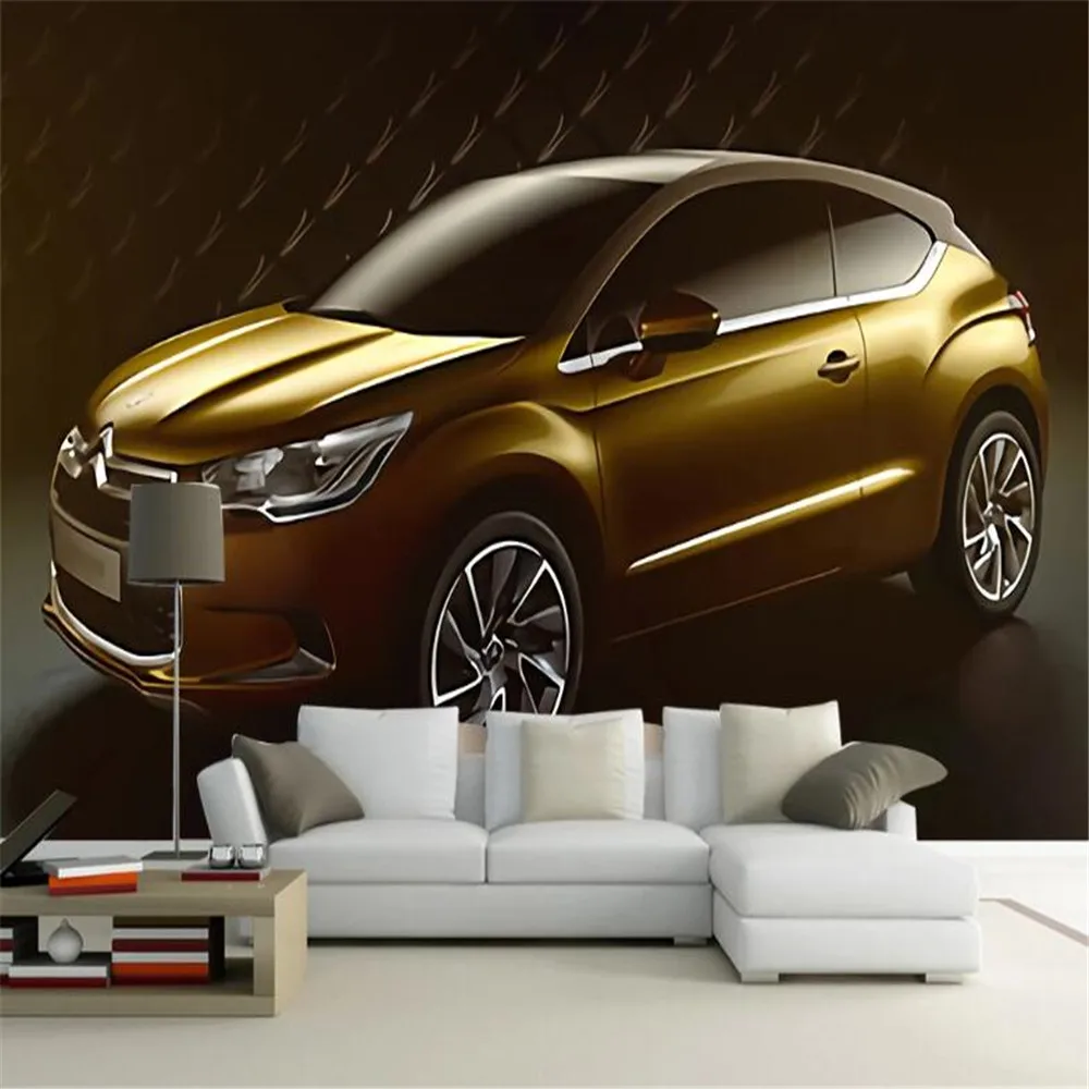 

milofi factory custom wallpaper mural 3d gold yellow atmosphere hand painted suv texture background wall paper