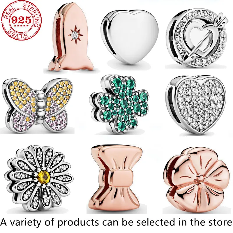 

New Hot Sale Fit Original pan bead Real 100% 925 Sterling Silver Charms bead For Women Colour profusion high quality DIY Jewelry