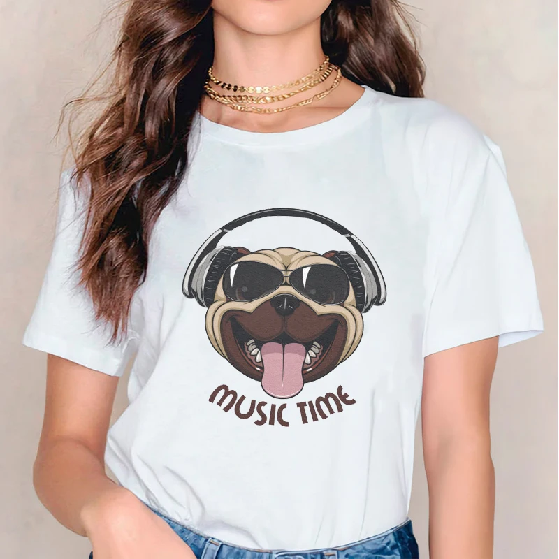 

Women 2021 Dog Love Funny Cute Print Pet Short Sleeve T Shirt Clothes Tshirts Womens Ladies Graphic Female Tee T-Shirt Clothing