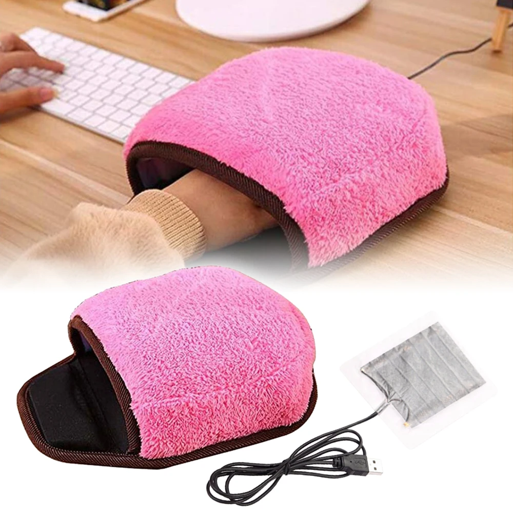 

USB Heated Mouse Pad Mousepad Winter Hand Warmer Artifact To Play Computer Games Mouse Warmer