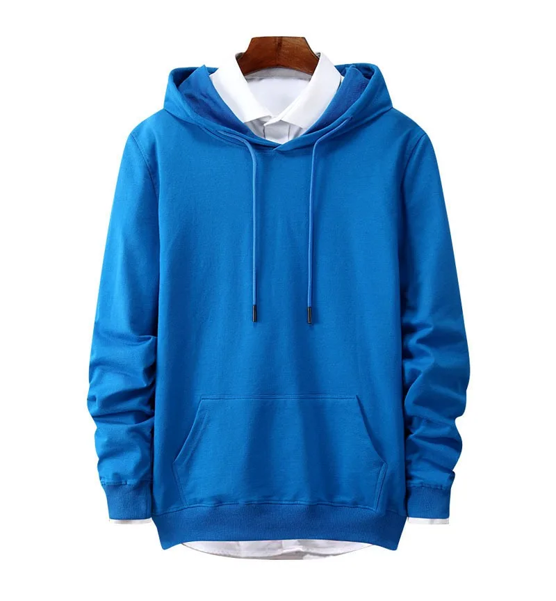 Толстовка мужская хлопковая с длинным рукавом Свитшот свободного покроя большие