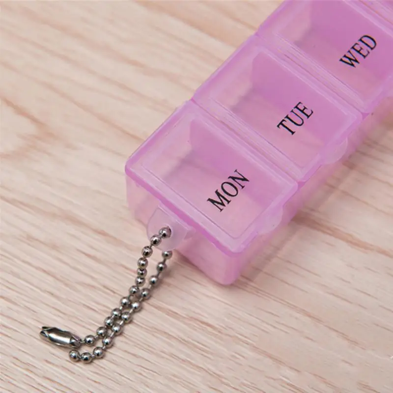 7 дней на неделю чехол для таблеток дорожный органайзер лекарств контейнер