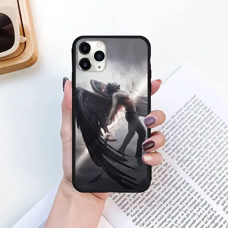 

American TV Degenerate angel Lucifer Phone Case for iPhone 11 12 pro XS MAX 8 7 6 6S Plus X 5S SE 2020 XR mini