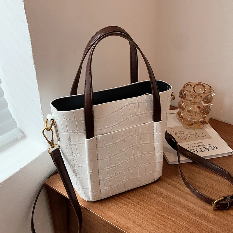 

Новые модные сумки-мешки с каменным узором для женщин 2021, женские сумки, женская дизайнерская сумка-тоут из искусственной кожи, сумка через ...