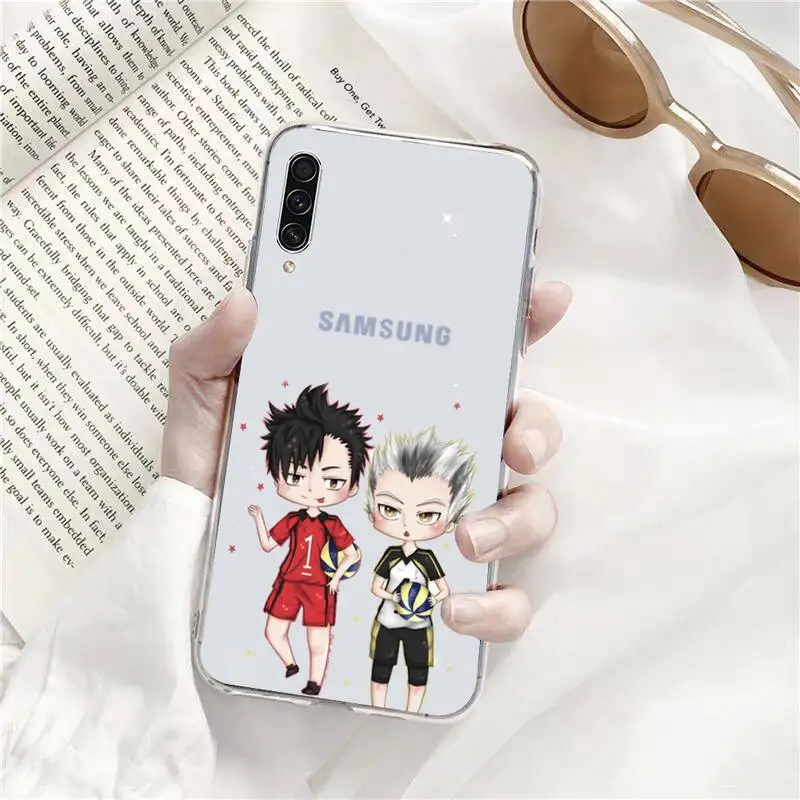 

Anime Haikyuu Hinata Attacks Phone Transparent Samsung s9 s10 s20 Huawei honor P20 P30 P40 xiaomi note mi 8 9 pro lite plus