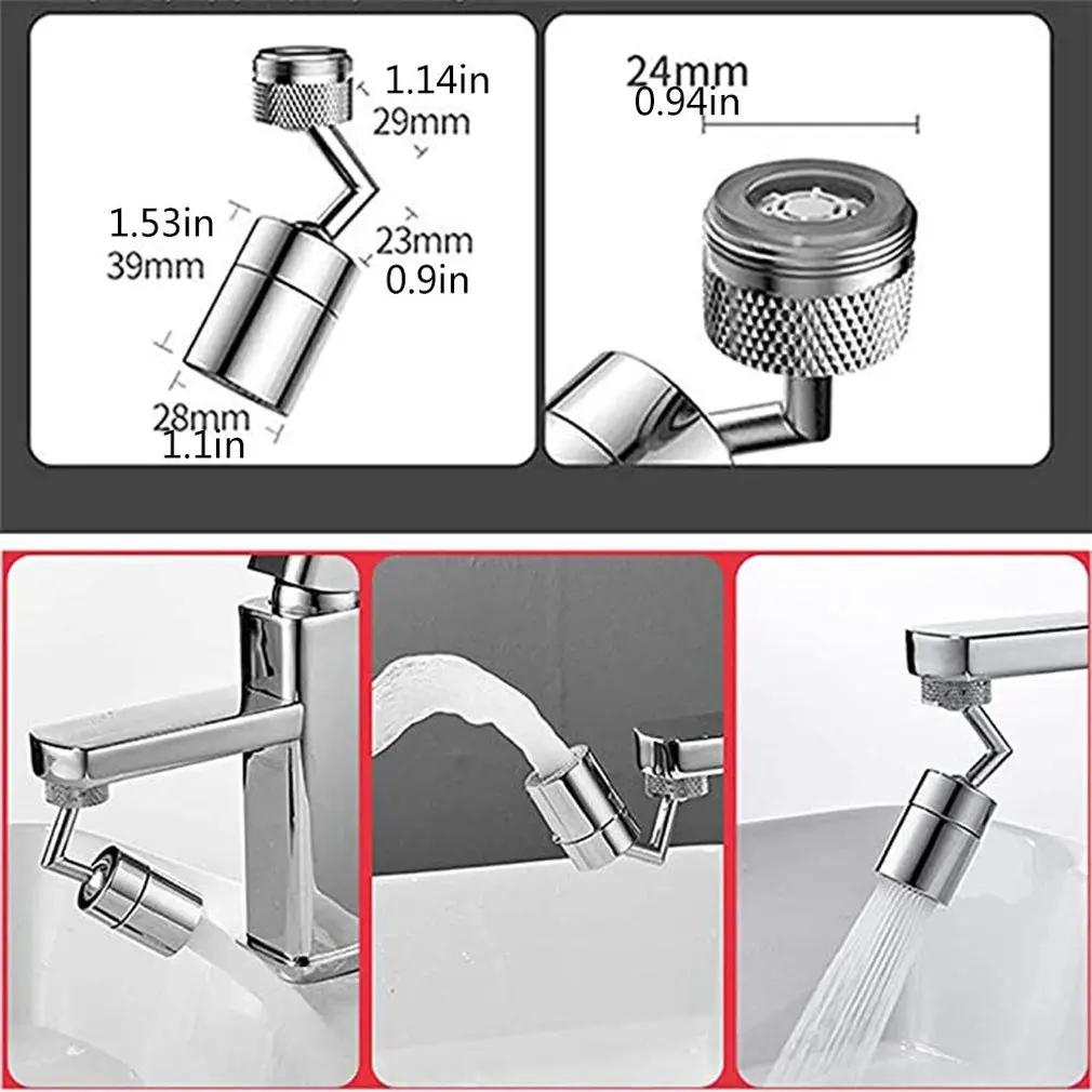 

Faucet Splash-proof Extension Extender Kitchen Household Tap Water-saving Rotary Filter Sprinkler Practical