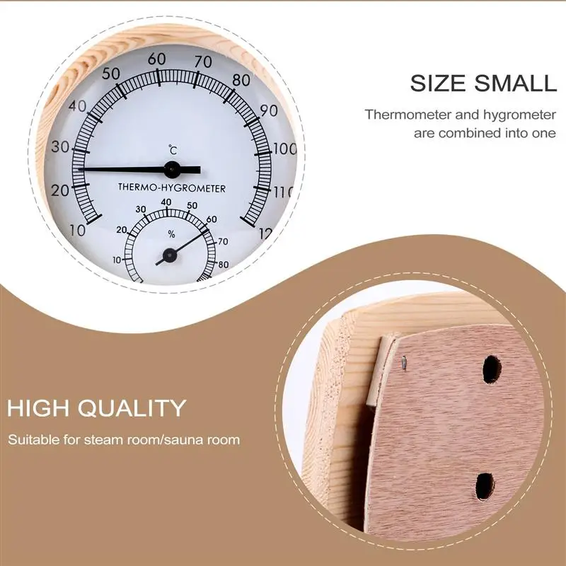 

1Pc Multiple Thermometer Hygrometer Pointer Hygrothermograph for Sauna Steam Box