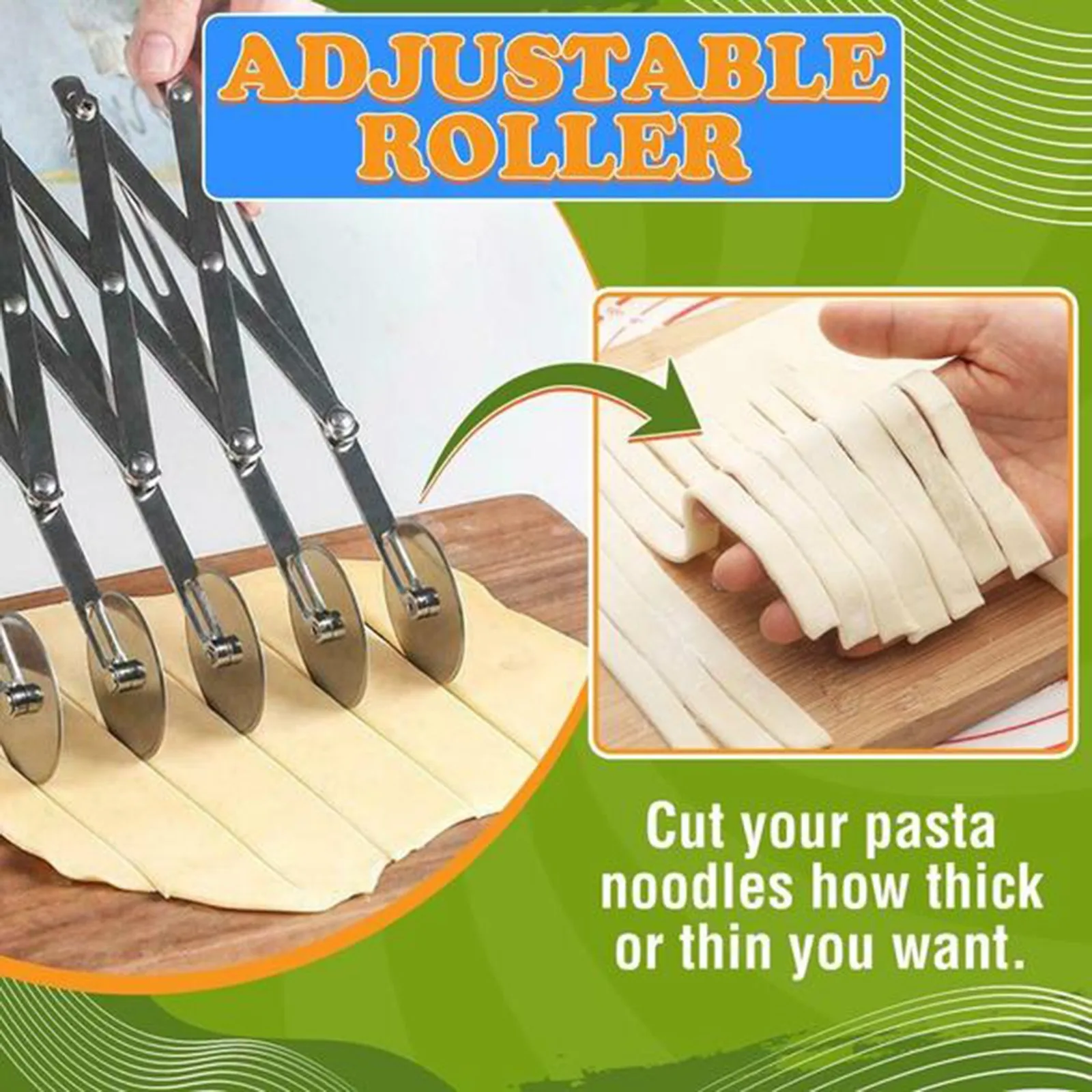 3/5 колеса резак тестоделитель сбоку паста Ножи гибкий вращающийся Однорядный