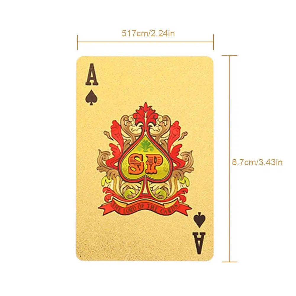 Инновационная Водонепроницаемая Золотая фольга для покера новая коллекция