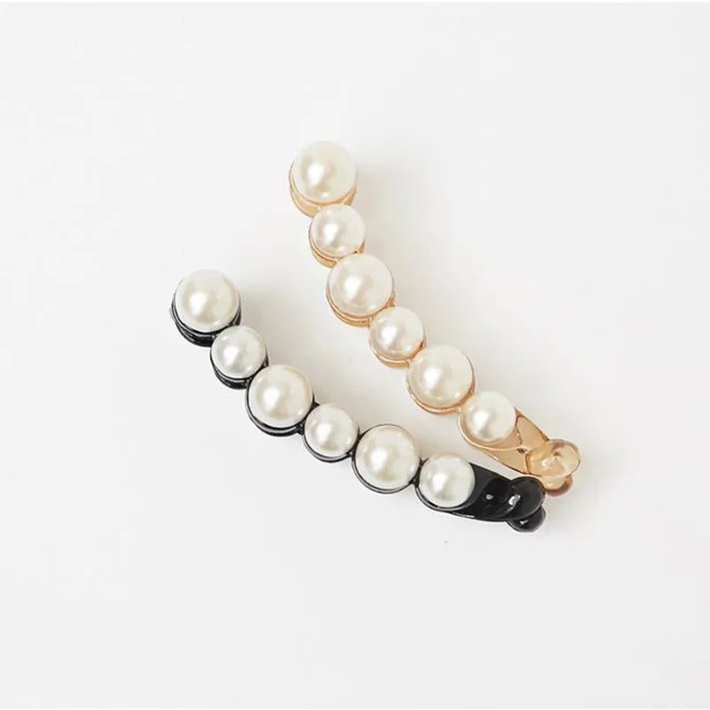 Заколки для волос с жемчугом 1 шт. шпильки украшения заколки хвостиком аксессуары