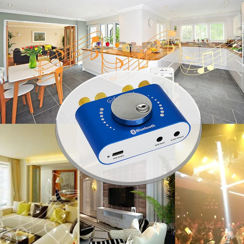 

XY-KA15H Bluetooth 5.0 Wireless Audio Digital Power Amplifier Stereo Board 20Wx2 Bluetooth Amp Amplificador APP 12V 24V