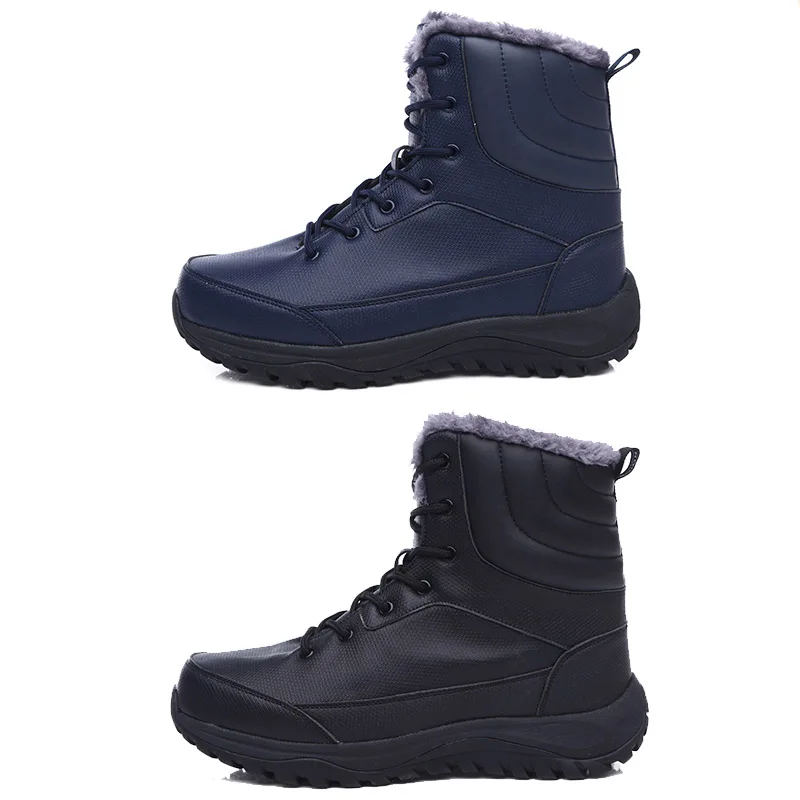 Мужские зимние ботинки MARSON теплые до середины икры Мужская прогулочная обувь с