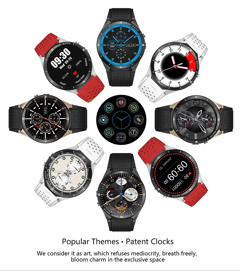 Смарт-часы KW88 Pro Android 7 0 1 Гб + 16 Bluetooth wifi 3g sim-карта gps Smartwatch 400*400 экран с 2 Мп камерой