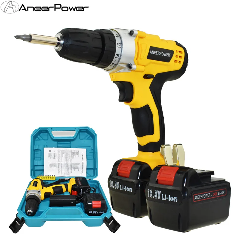 16 8 в Отвертка 2 шт батареи электрическая дрель электроинструменты Ручная