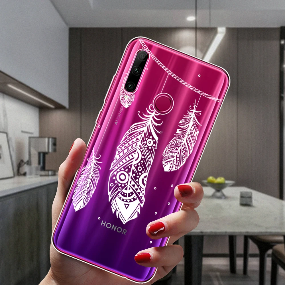 Белый пикантный силиконовый чехол с цветочным кружевом для Huawei Honor 30 10i 20i 9 9X 8X Mate 10