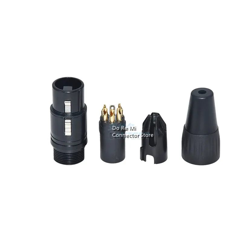 10 шт./лот XLR Кабельный разъем 4Pin Сделано в Китае с разъемом папа или женского пола 4