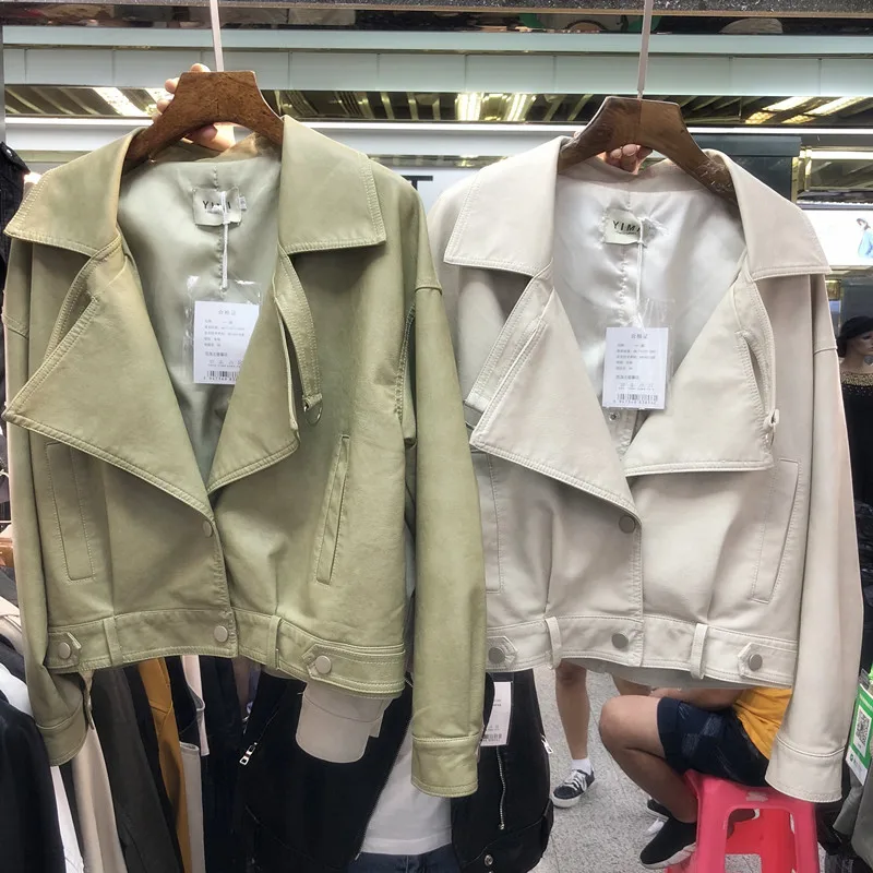 Fitaylor женская куртка из искусственной кожи с заклепками красная черная зеленая