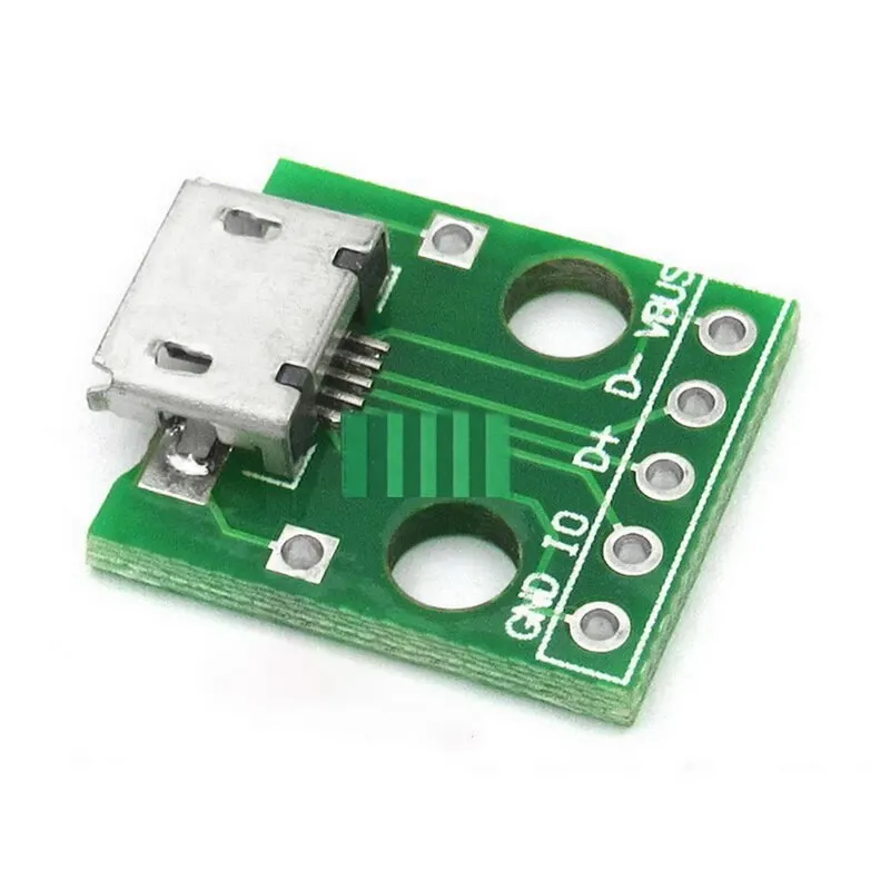 10 шт. микро USB DIP адаптер 5pin гнездовой разъем конвертер печатной платы типа в