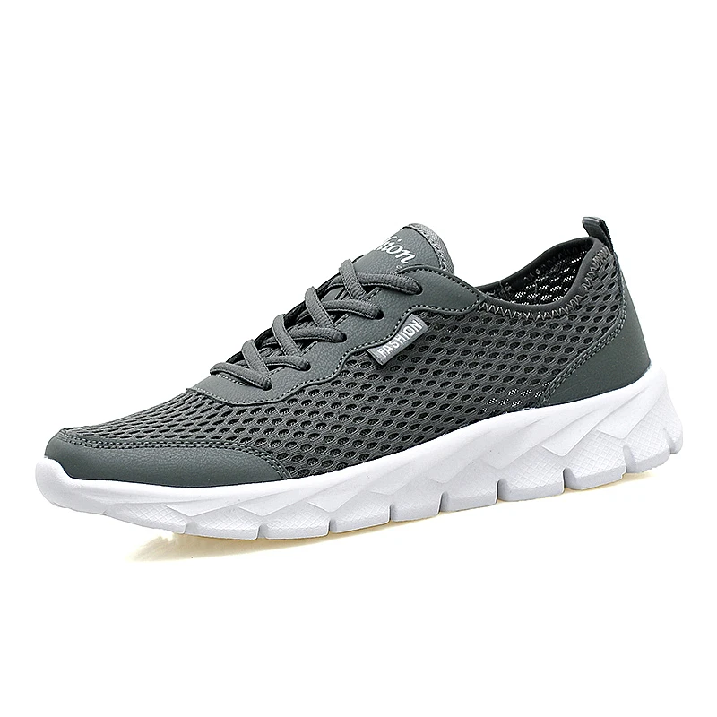 2020 Fashion Men Shoes Breathable Mesh Male Sneakers Lace-up Lightweight Hot Sale Comfortable Sports Size 35-47 | Обувь