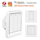 Настенный переключатель Zigbee, 123 клавиши для приложения Tuya Smart Life, 100-240 В, совместим с Alexa Google Home Assistant