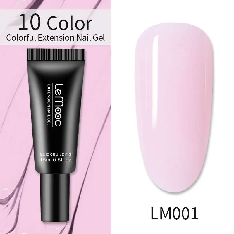 LEMOOC 15ml Nail Acryl Gel UV LED Quick Building Polish Soak Off Art Extend Builder Extension Tools | Красота и здоровье