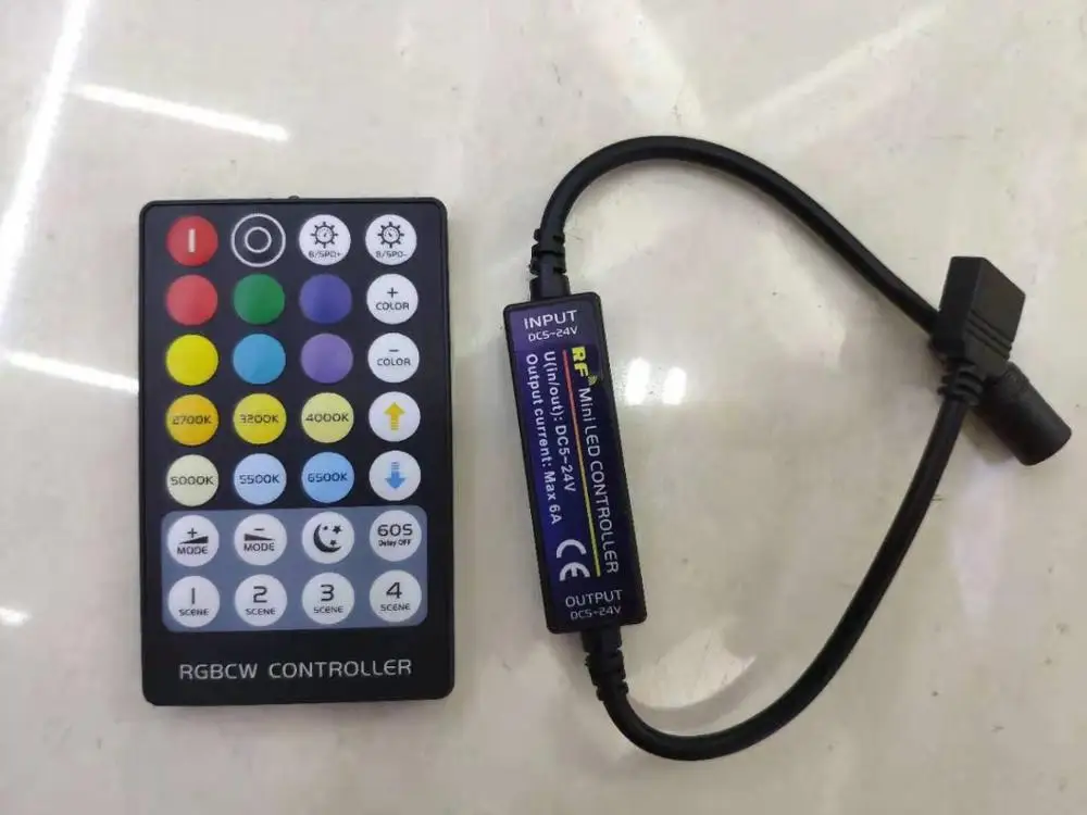 RF 28keys Mini Size RGBW led Controller.