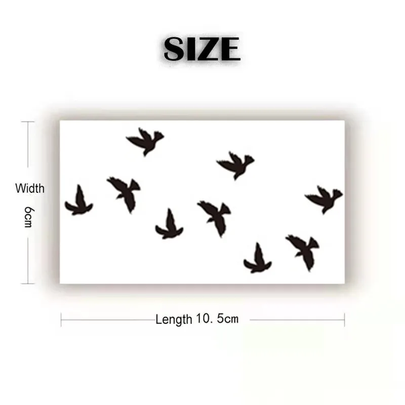 Temporary Tattoo Stickers, English Letters, Stars, Roses, Geometric False Tattoos, Waterproof, Arms And Legs For Men And Women