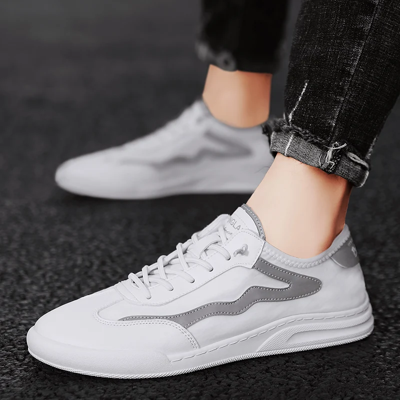 

Zapatillas Casual Hombre Mens Shoes Casual Fashion Sneakers Loafers Zapatos Casuales 2020 New Men Breathable Man White