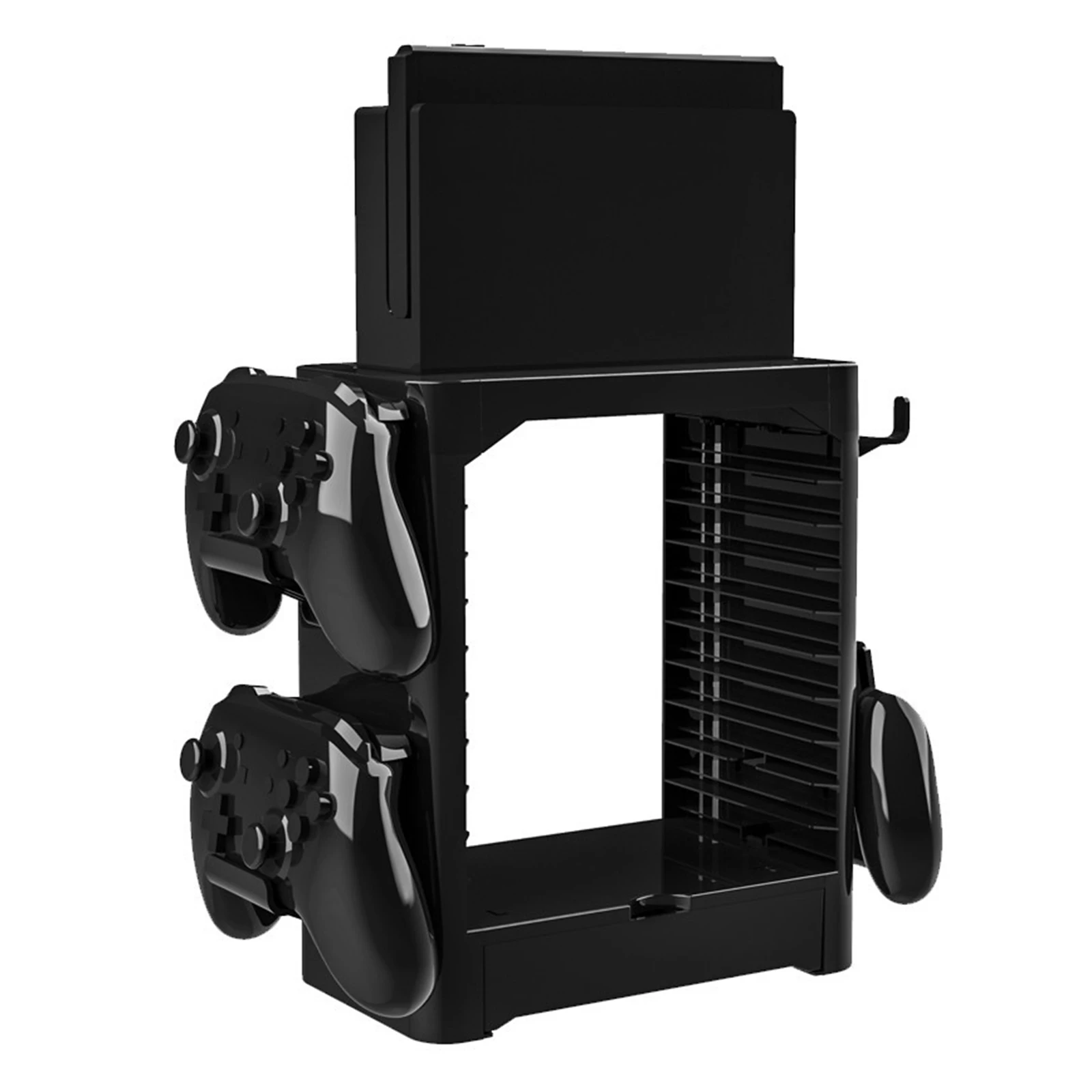 

Multi-Function Storage Tower Organizer Rack Compatible with Nintendo Switch Console Controller Disc Boxesstorage