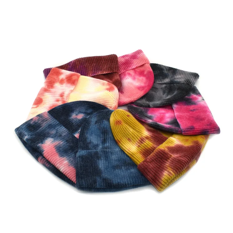 Новинка 2021 вязаная шерстяная шапка с принтом теплые облегающие шапки для женщин s