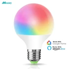 Умная Светодиодная лампа G95 E27 с Wi-Fi, светильник с теплой и холодной белой подсветкой, 12 Вт, 1200 люмен, RGBCW, меняет цвет, лампа с Alexa Google Home