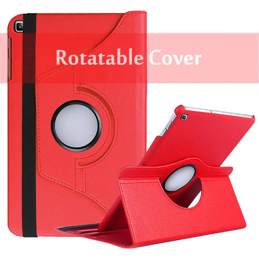 Rotatable Red Вращающийся на 360 из искусственной кожи чехол для samsung Galaxy Tab A 8,0 T290 T295 T297 чехол Tab A 8,0 SM-T290 SM-T295 чехол - Цвет: Rotatable Red