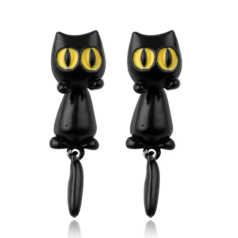 

Cartoon Big Eye Cute Cat Stud Earring Ear Stud For Women Jewelry