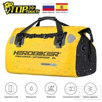 herobiker waterproof motorcycle bag outdoor pvc dry sack bag 45l shoulder racing backpack helmet bag hiking driving travel kits