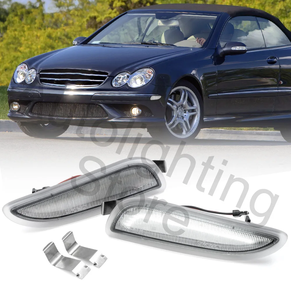 Передний светодиодный боковой габаритный фонарь для Benz W209 GLK55 AMG 03-06 GLK500 03-09 GKL320 03-05