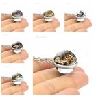 Сказочная подвеска на цепочке, двухсторонний брелок с ангельскими крыльями, маленькое сказочное искусство, фото, очаровательные ювелирные изделия