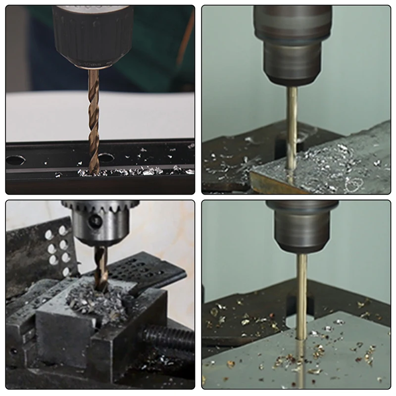 

200/100Pcs 1/1.5/2.0/2.5/3mm Titanium Coated Twist Drill Bit High Steel for Woodworking Plastic And Aluminum HSS Drill Bit Set