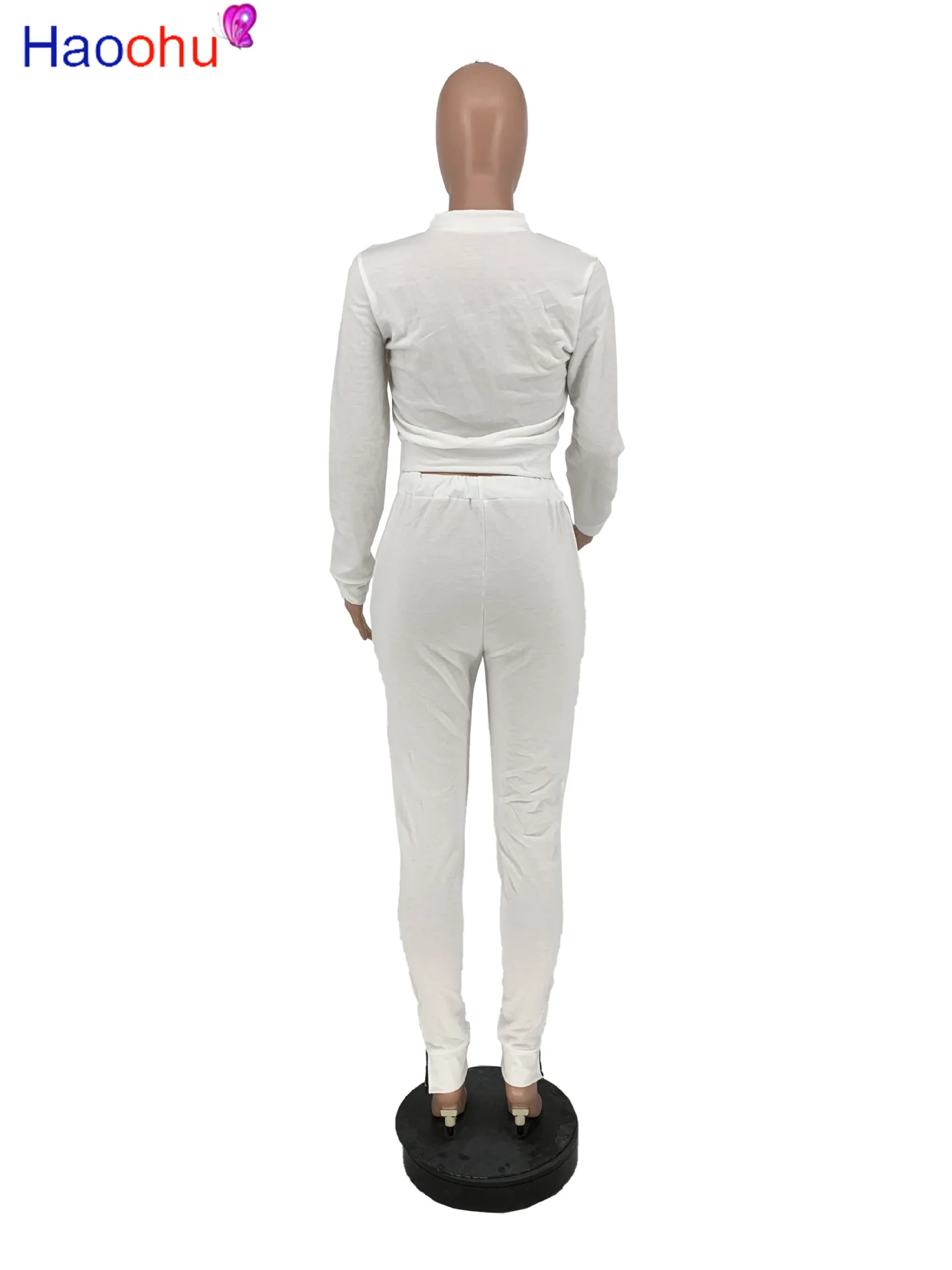 

HAOOHU Tracksuit Women's Sports Suit Sweatshirt And Sweatpants Jogging Femme 2 Pieces Set Sweatsuit