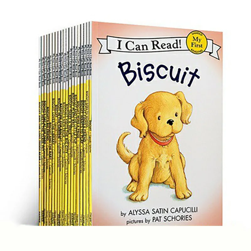 

23 Books Point Reading English Picture Book I Can Read Biscuit Dog Biscuit Story Manga Drawing Book Gift Audio Art Artbook Kids