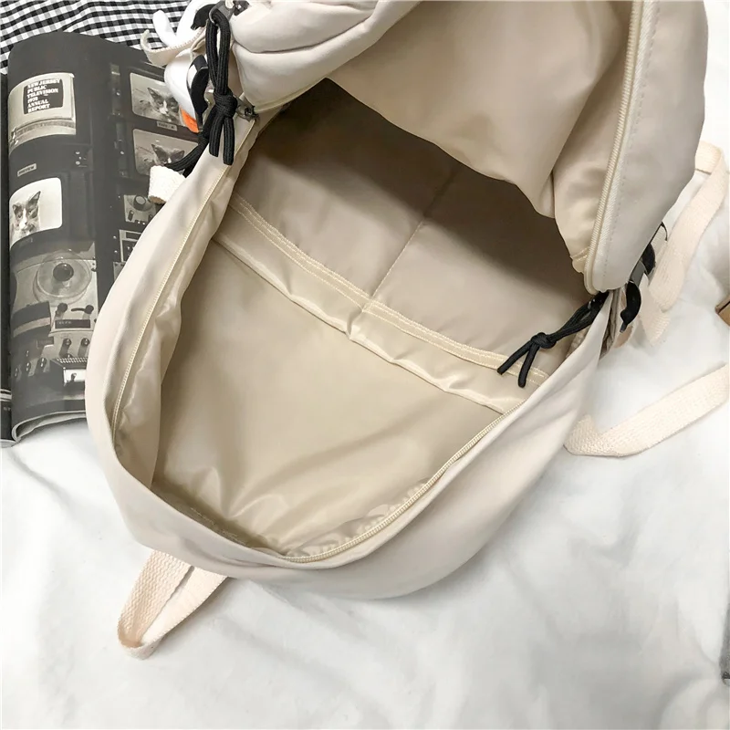 new multi pocket female backpack book school bag for teenage girls boys student womens travel rucksack small or big size free global shipping