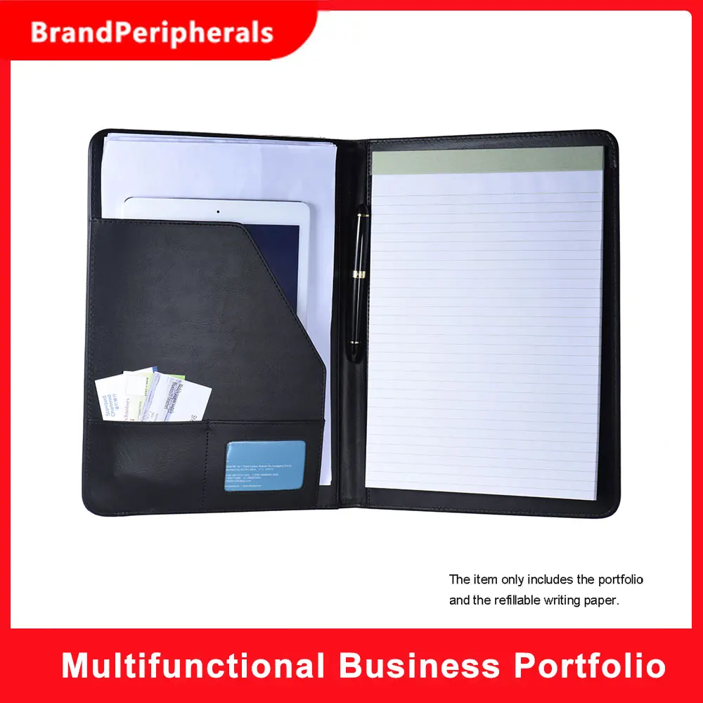 Многофункциональный Бизнес портфель Padfolio папка для документов Чехол Органайзер